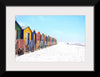 "Colorful beach huts on beach, Muizenberg", Arno Smit