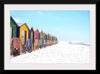 "Colorful beach huts on beach, Muizenberg", Arno Smit