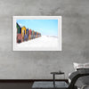 "Colorful beach huts on beach, Muizenberg", Arno Smit