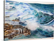  Dive into the serene yet powerful essence of the ocean with this exquisite artwork. Every brushstroke captures the dance between the tumultuous waves and tranquil shores, embodying nature’s harmonious yet unpredictable ballet. The artist’s mastery in blending ethereal blues and earthy tones invites viewers to a world where land meets sea, evoking a sense of calm amidst chaos. 