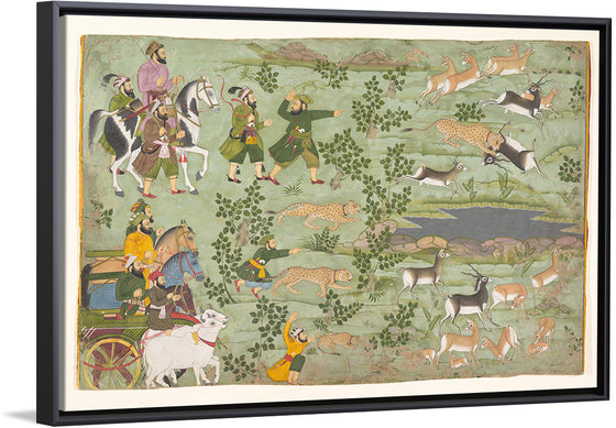 "Shah Jahan Hunting Blackbuck with Trained Cheetahs"