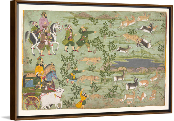 "Shah Jahan Hunting Blackbuck with Trained Cheetahs"