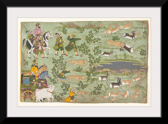 "Shah Jahan Hunting Blackbuck with Trained Cheetahs"