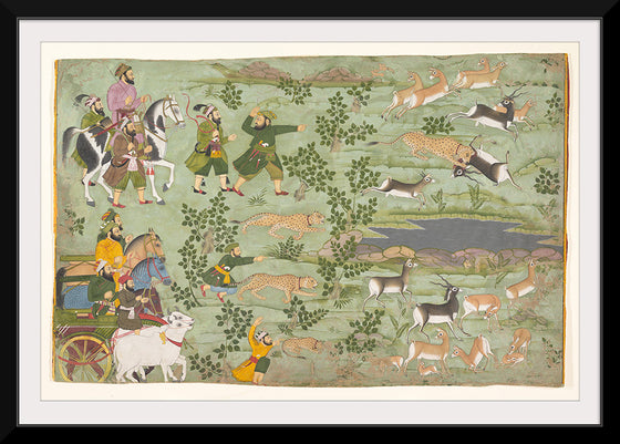 "Shah Jahan Hunting Blackbuck with Trained Cheetahs"