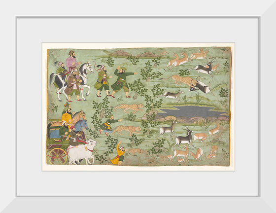 "Shah Jahan Hunting Blackbuck with Trained Cheetahs"