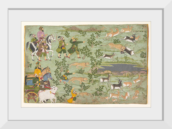 "Shah Jahan Hunting Blackbuck with Trained Cheetahs"