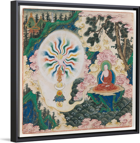 "Schildering uit reeks over de Sarvavid Vairocana Mandala"