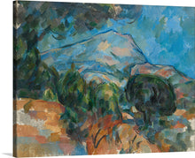  “Mount Sainte-Victoire” is a captivating artwork that encapsulates the tranquil allure of nature. The iconic mountain, surrounded by lush greenery under the gentle embrace of a clear blue sky, is rendered with exquisite precision. The artist masterfully employs a symphony of brush strokes to breathe life into this serene landscape.