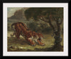 "Tiger and Snake(1862)", Eugène Delacroix