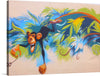 “Sabadell - Graffiti” by Zarateman is a vibrant and whimsical artwork that captures the playful spirit of urban art. The charismatic monkey amidst lush, tropical foliage painted with bold strokes and an explosion of colors is the centerpiece of this print. Every detail, from the monkey’s expressive gaze to the dynamic movement of leaves, is a testament to Zarateman’s skillful artistry. 