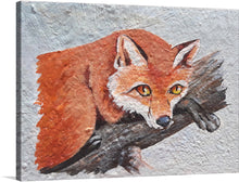  “ZorroVicario” by Roquex is an enigmatic masterpiece that beckons viewers into a world of intrigue and elegance. Each brushstroke on this exquisite print reveals a dance between color and texture, inviting us to unravel its secrets. The fox, a symbol of cunning and adaptability, emerges from the canvas with wild grace.