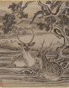 "Deer and Monkeys", Kawanabe Kyosai