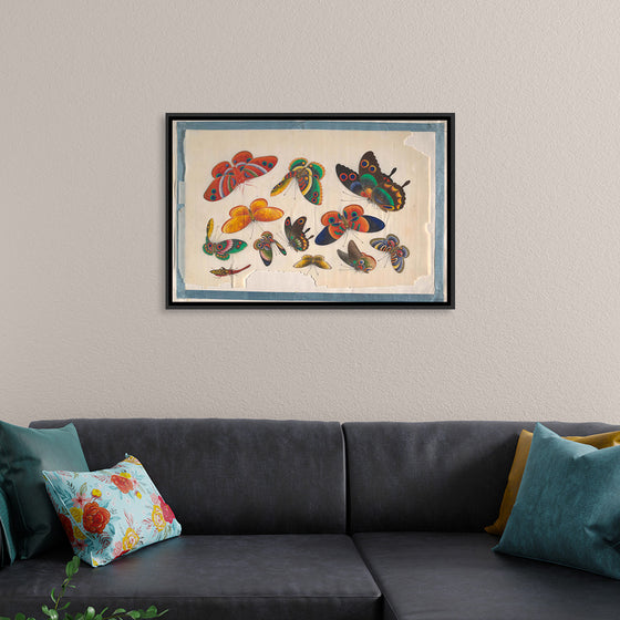 "Twelve Paintings of Butterflies"