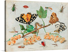  “The Dark Veinlet from The Butterflies and Moths of America Part 3” by Louis Prang & Co. is a captivating glimpse into the intricate world of nature’s winged wonders. This exquisite color lithograph, dating back to 1862, showcases meticulously detailed butterflies, moths, and other insects amidst lush greenery. Each creature is rendered with an artist’s precision, revealing their vibrant colors and delicate forms. 