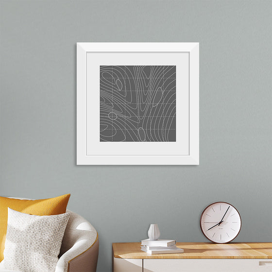 "White and Gray Abstract Map"
