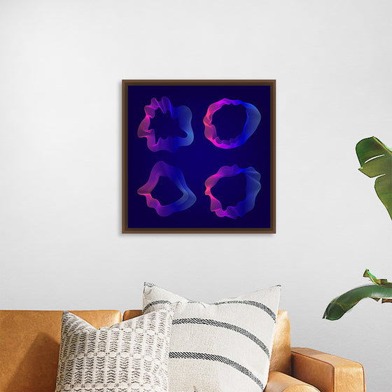 "Pink and blue abstract map contour lines"