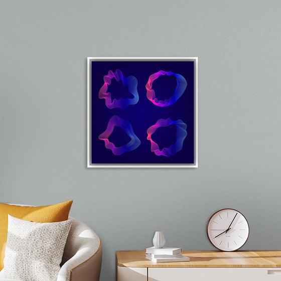 "Pink and blue abstract map contour lines"