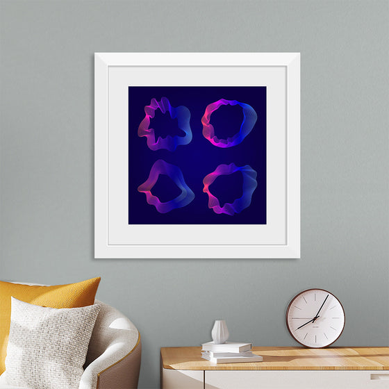 "Pink and blue abstract map contour lines"