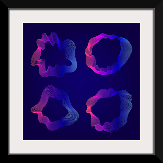 "Pink and blue abstract map contour lines"