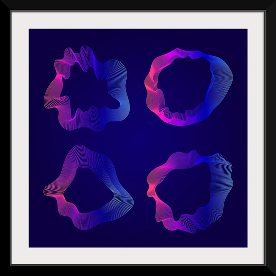 "Pink and blue abstract map contour lines"