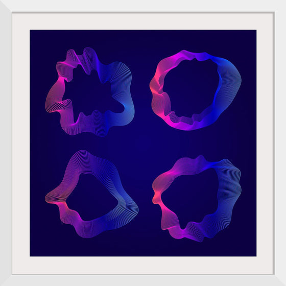 "Pink and blue abstract map contour lines"