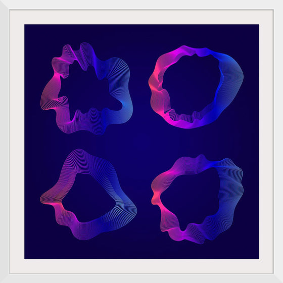 "Pink and blue abstract map contour lines"