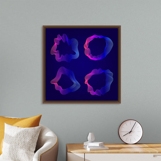 "Pink and blue abstract map contour lines"