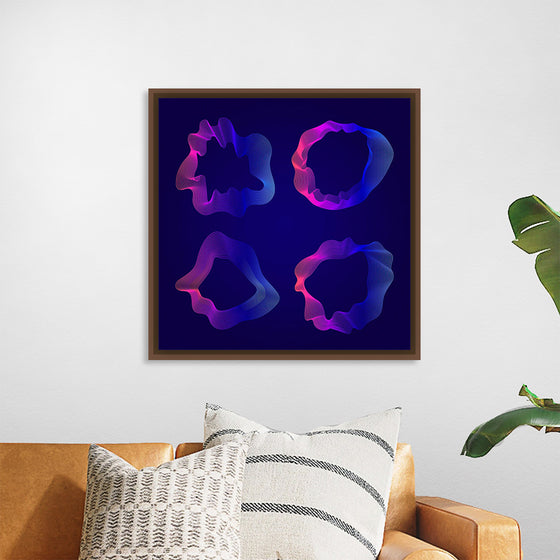 "Pink and blue abstract map contour lines"