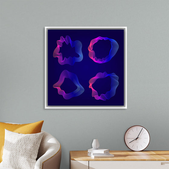 "Pink and blue abstract map contour lines"