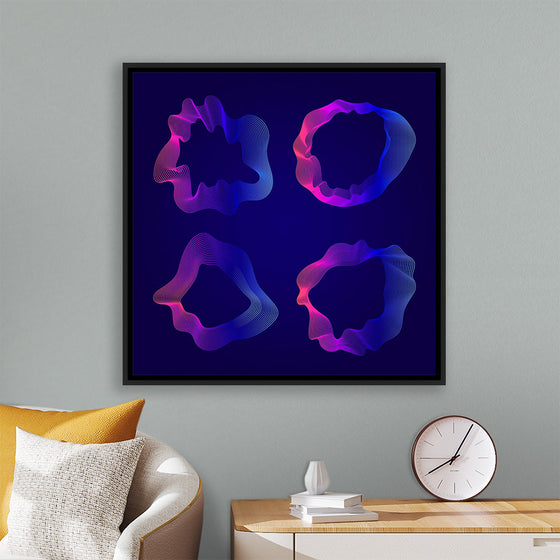 "Pink and blue abstract map contour lines"