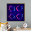 "Pink and blue abstract map contour lines"