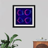 "Pink and blue abstract map contour lines"