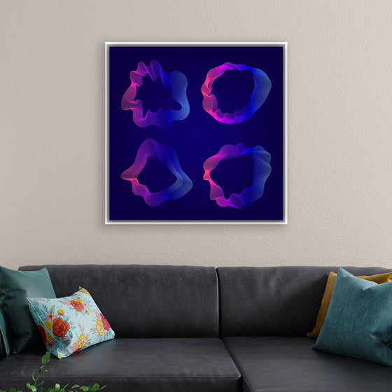 "Pink and blue abstract map contour lines"