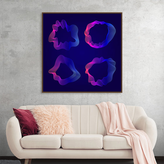 "Pink and blue abstract map contour lines"