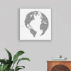 "Halftone globe abstract design element"