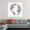 "Halftone globe abstract design element"