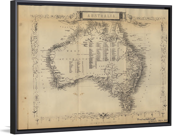 "Historical Map of Australia (1860)", John Rapkin