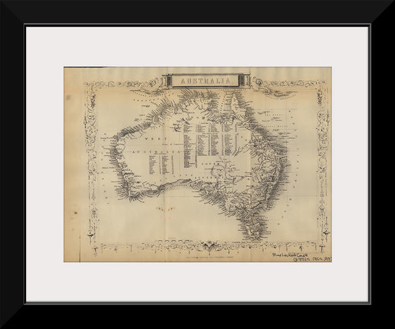 "Historical Map of Australia (1860)", John Rapkin