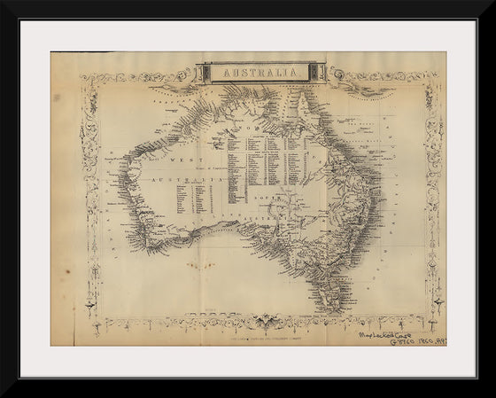 "Historical Map of Australia (1860)", John Rapkin