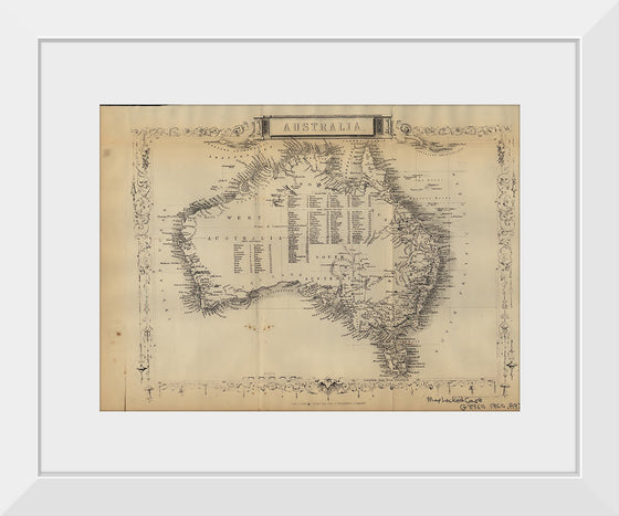 "Historical Map of Australia (1860)", John Rapkin