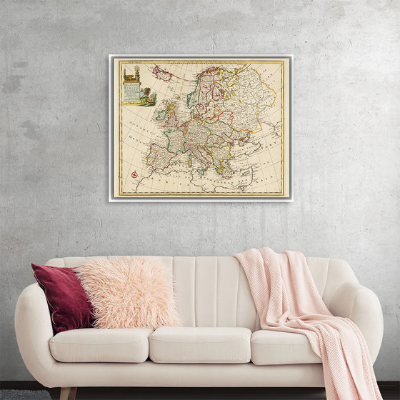 "A New and Accurate Map of Europe (1744)", Emanuel Bowen