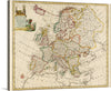 "A New and Accurate Map of Europe (1744)", Emanuel Bowen