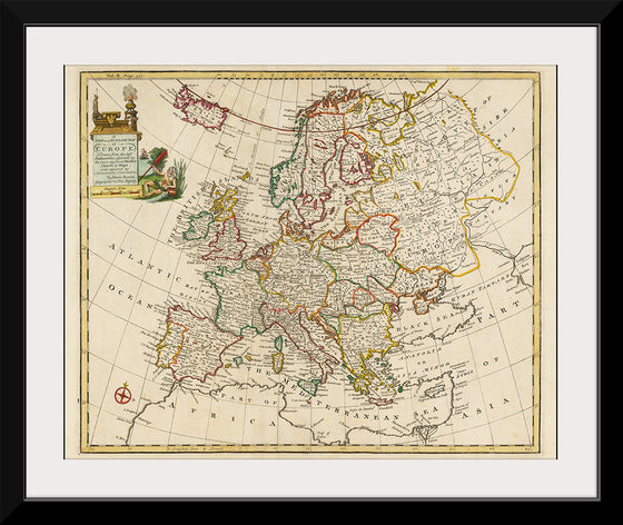 "A New and Accurate Map of Europe (1744)", Emanuel Bowen