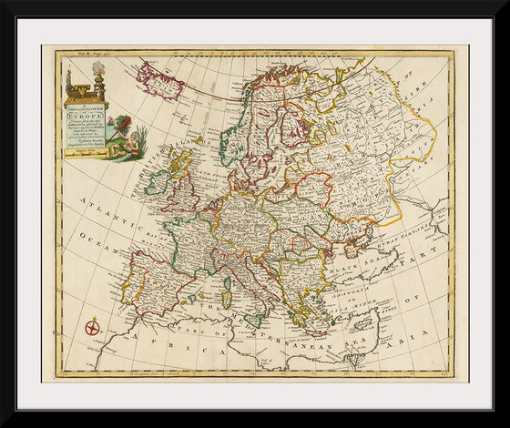 "A New and Accurate Map of Europe (1744)", Emanuel Bowen