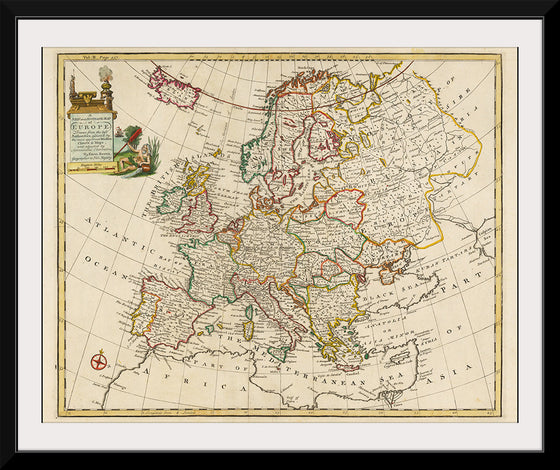 "A New and Accurate Map of Europe (1744)", Emanuel Bowen