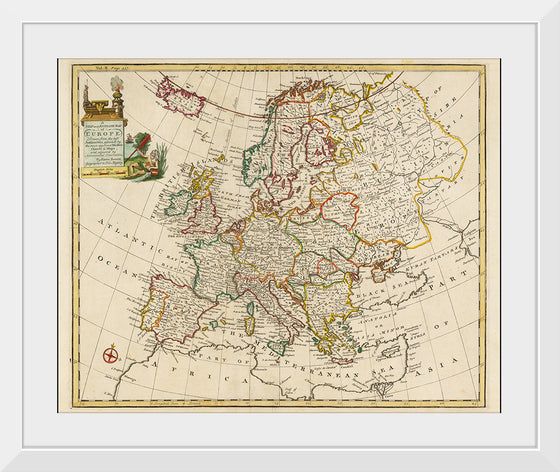 "A New and Accurate Map of Europe (1744)", Emanuel Bowen