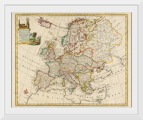 "A New and Accurate Map of Europe (1744)", Emanuel Bowen