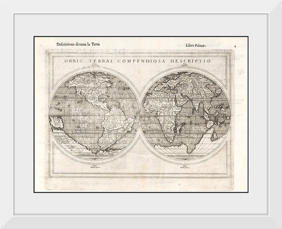 "Giuseppe Rosaccio, Orbis Terrae Compendiosa Descriptio Publication, Venice (1598)"