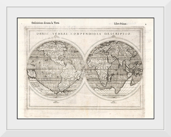 "Giuseppe Rosaccio, Orbis Terrae Compendiosa Descriptio Publication, Venice (1598)"