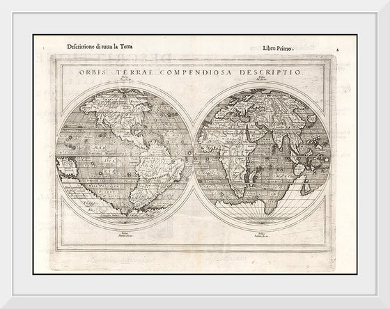 "Giuseppe Rosaccio, Orbis Terrae Compendiosa Descriptio Publication, Venice (1598)"